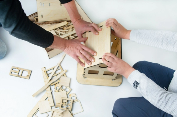 Découpeur laser bois 3D pour l'éducation